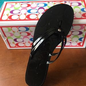 Black Coach Sandals